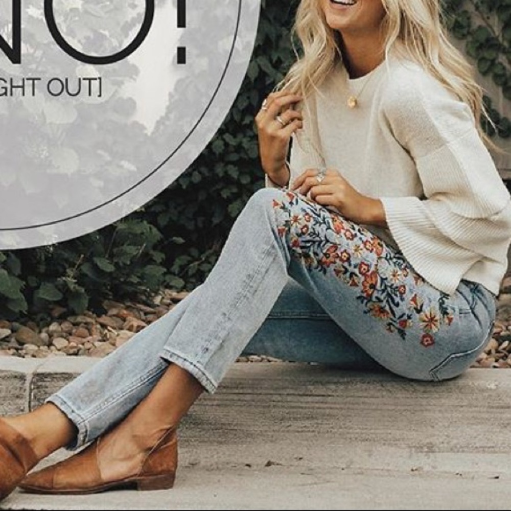 Roolee Embroidered jeans